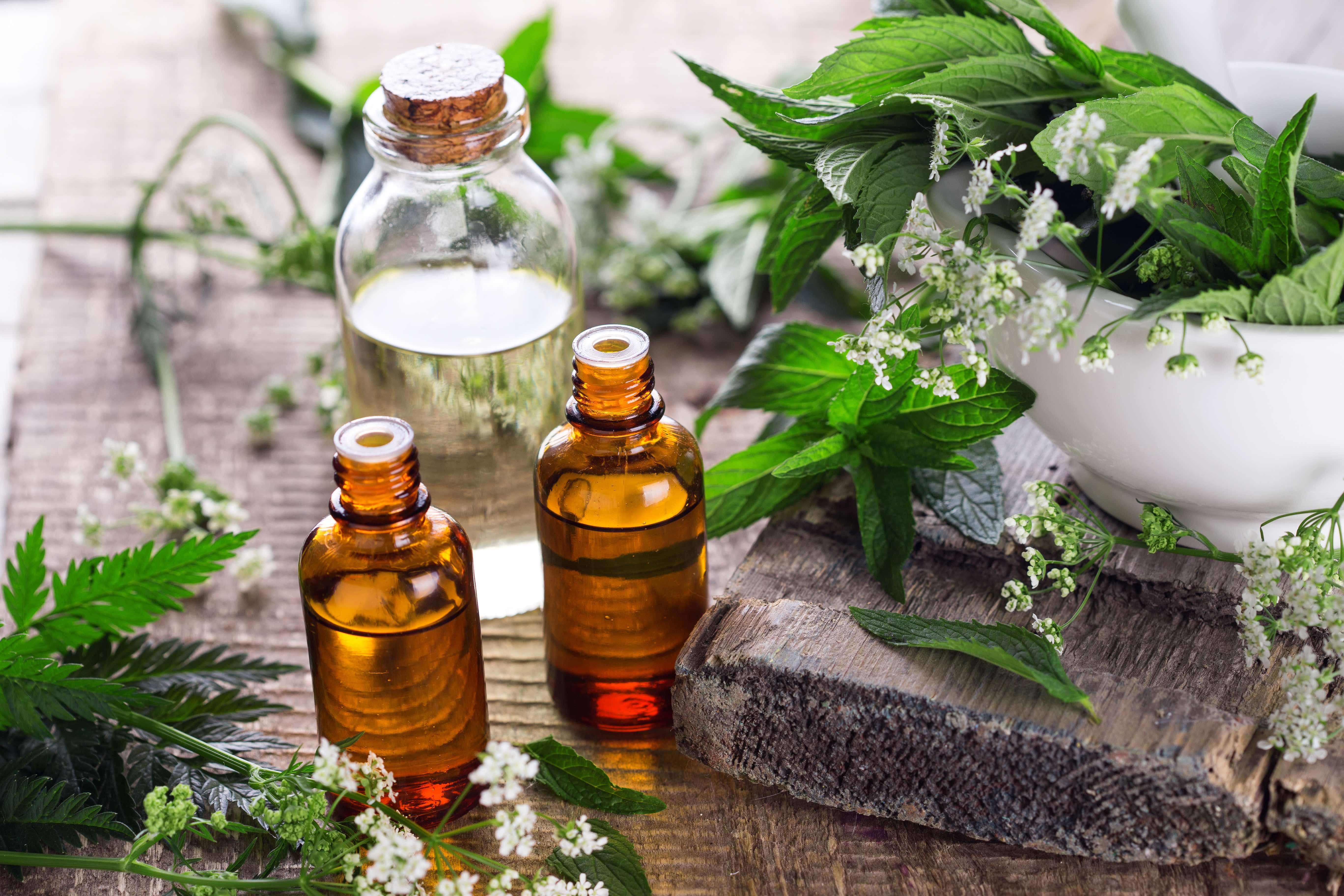 Group of essential oils 